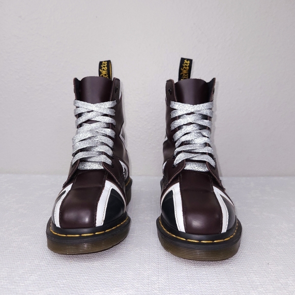 Dr. Martens Pascal Brit Combat Boots Union Jack Flag Women's US 6 - Picture 5 of 10